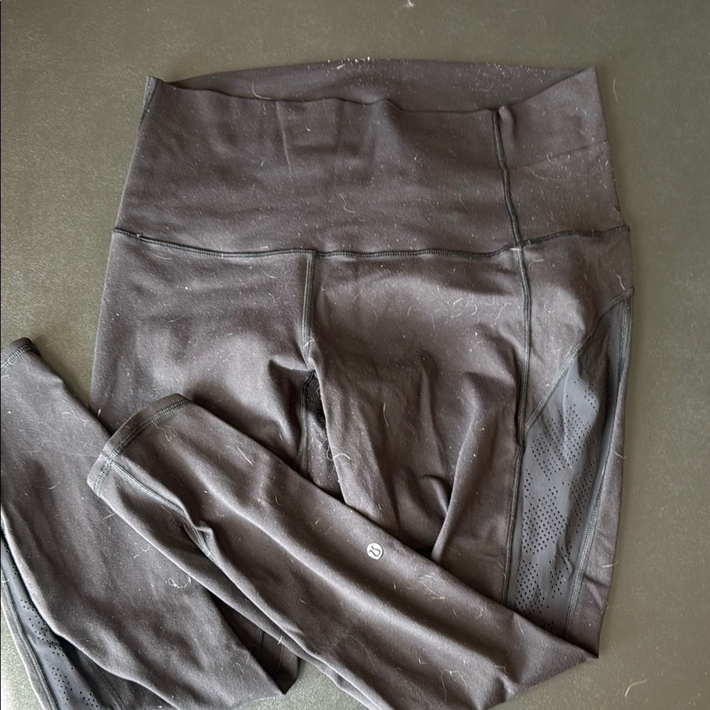 Black High-Waisted Leggings lululemon size 12